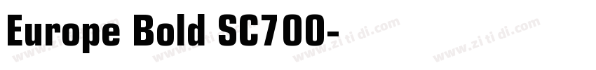 Europe Bold SC700字体转换